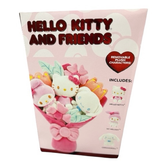 Hello Kitty and Friends Valentines 12-inch Plush Special Occasion Bouquet New - Picture 2 of 3